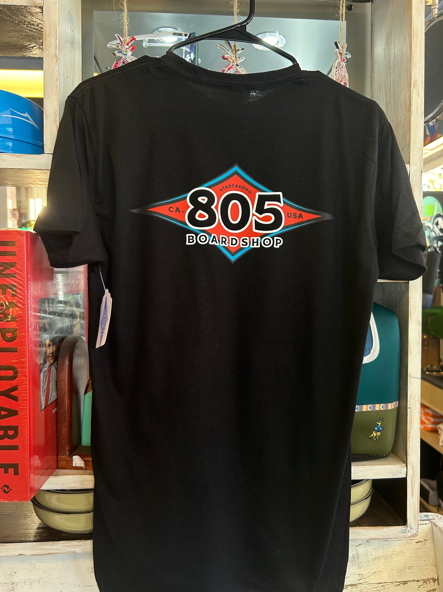 805 Boardshop Men’s (Unisex) Diamond T shirt Black