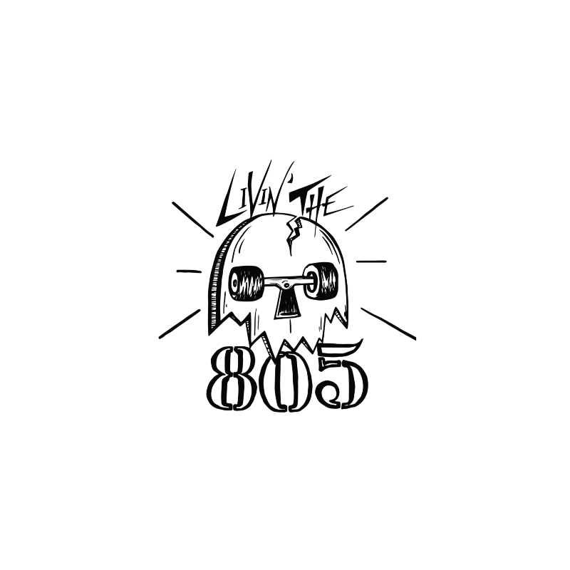 Living the 805 Bubble-free stickers