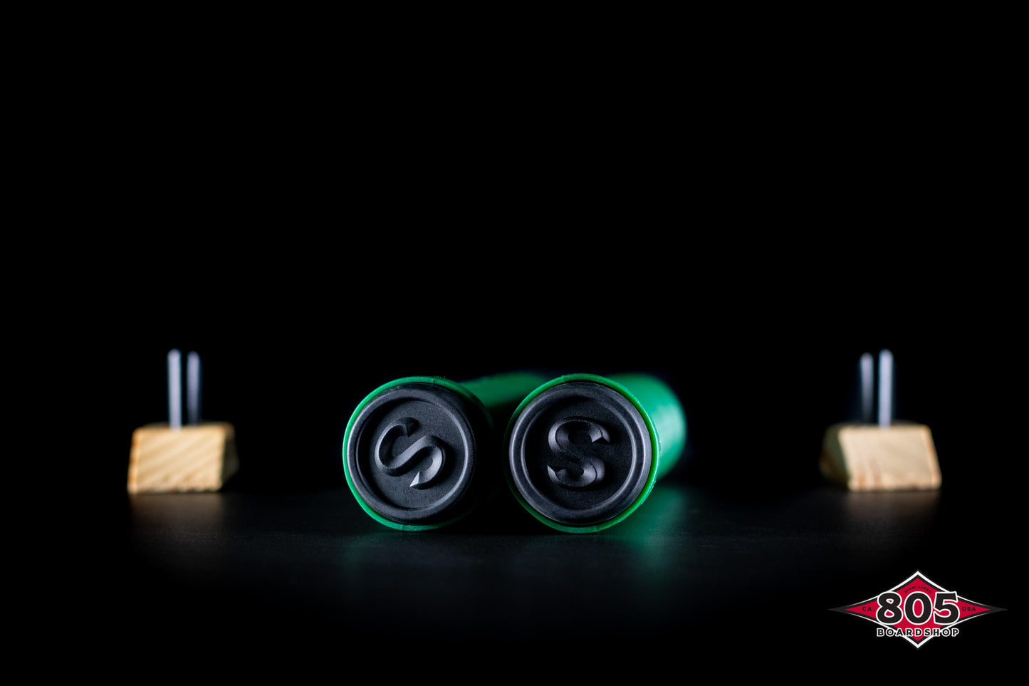 SCT USA Handle Bar Grips with SCT USA High Rebound Rubber Bar Ends Scooters/BMX/Jetski Forest Green