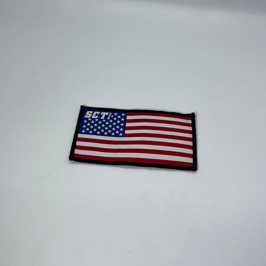 SCT USA Iron On Flag Patch