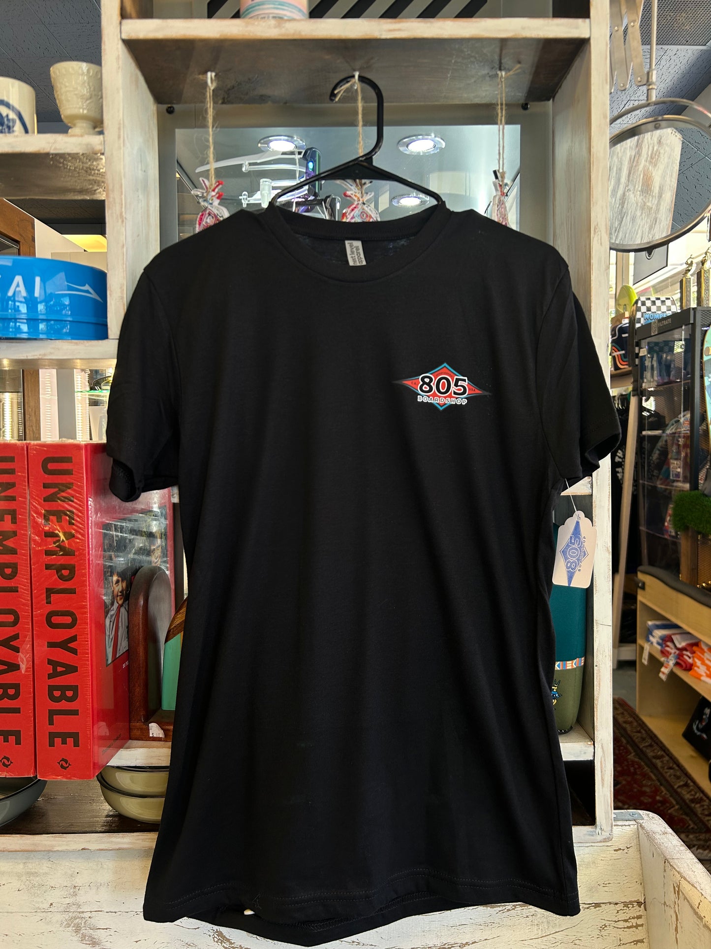 805 Boardshop Men’s (Unisex) Diamond T shirt Black