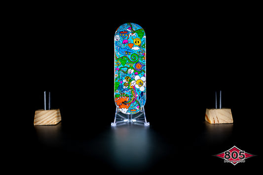 Atown Skate Ultra Premium 34mm Fingerboard - Collage - DECK ONLY