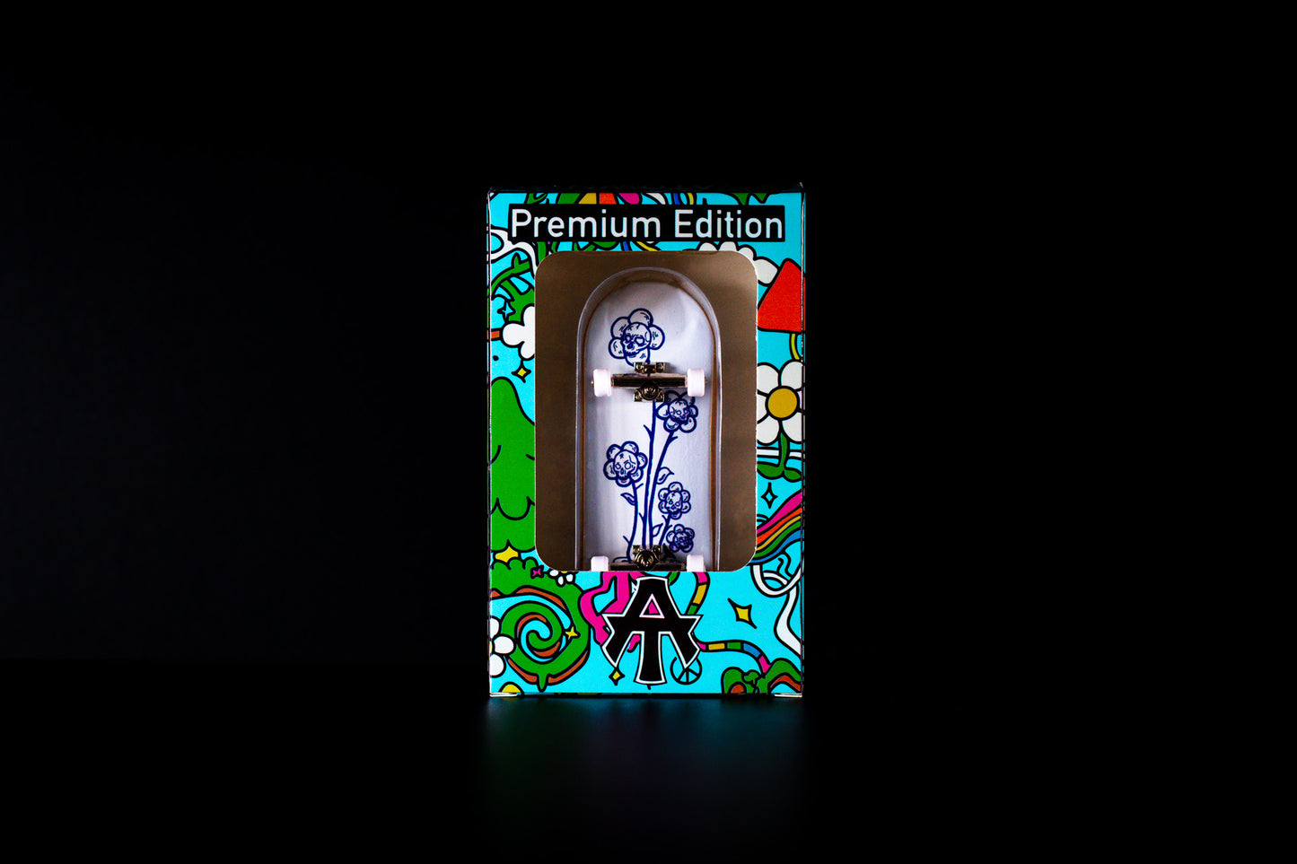 Atown Skate Premium Edition Fingerboard Flower Skulls