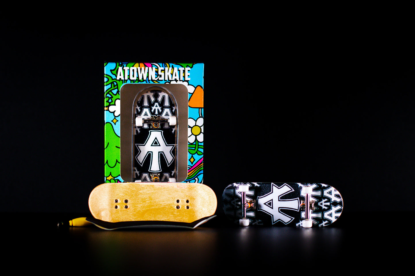 Atown Skate Ultra Premium 34mm Fingerboard - Atown Logo - DECK ONLY