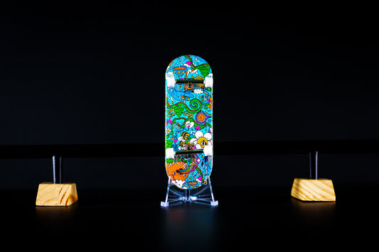 Atown Skate Ultra Premium 34mm Fingerboard - Collage - DECK ONLY