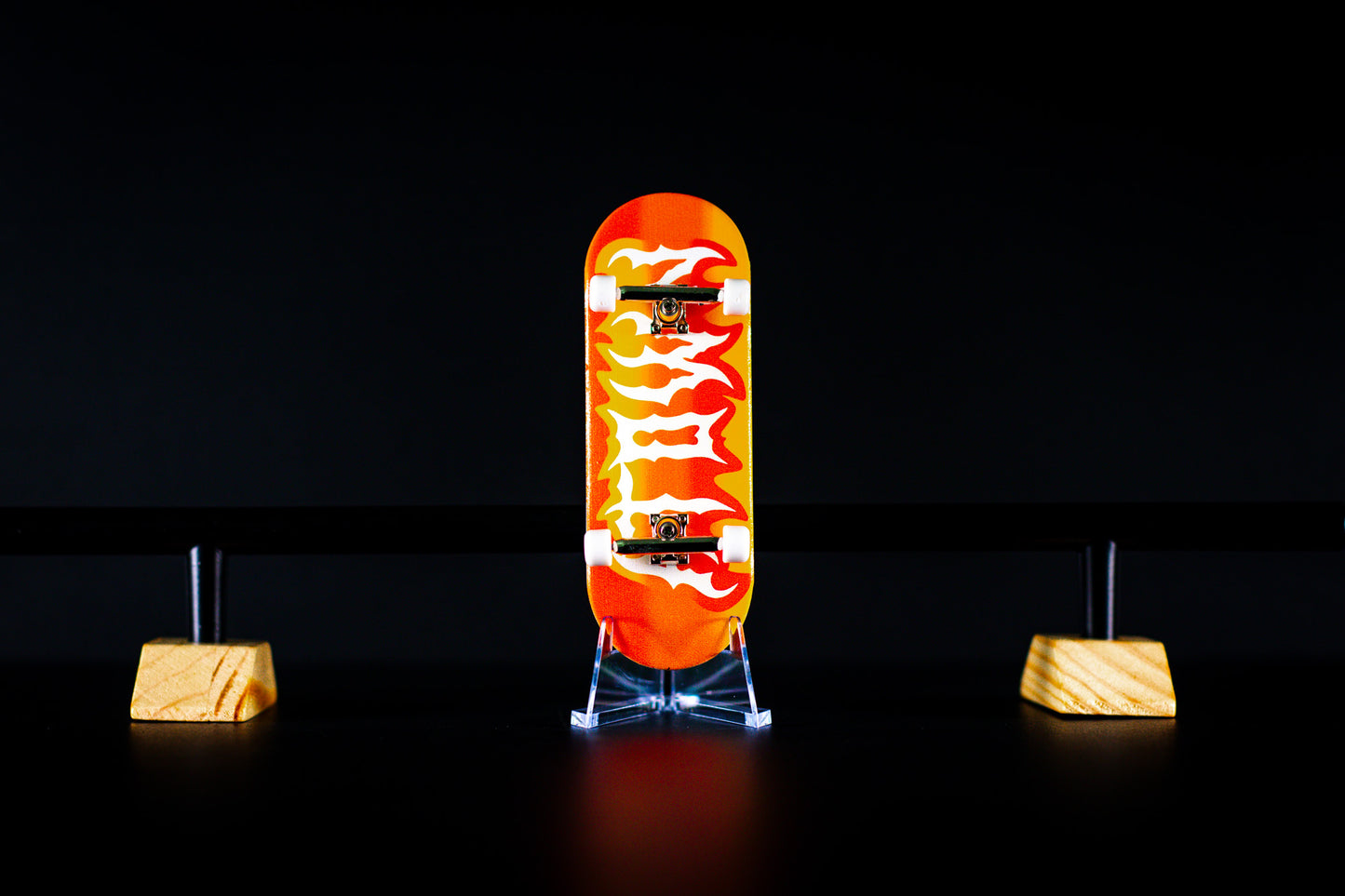 Atown Skate Ultra Premium 34mm Fingerboard - Atown Flame - DECK ONLY