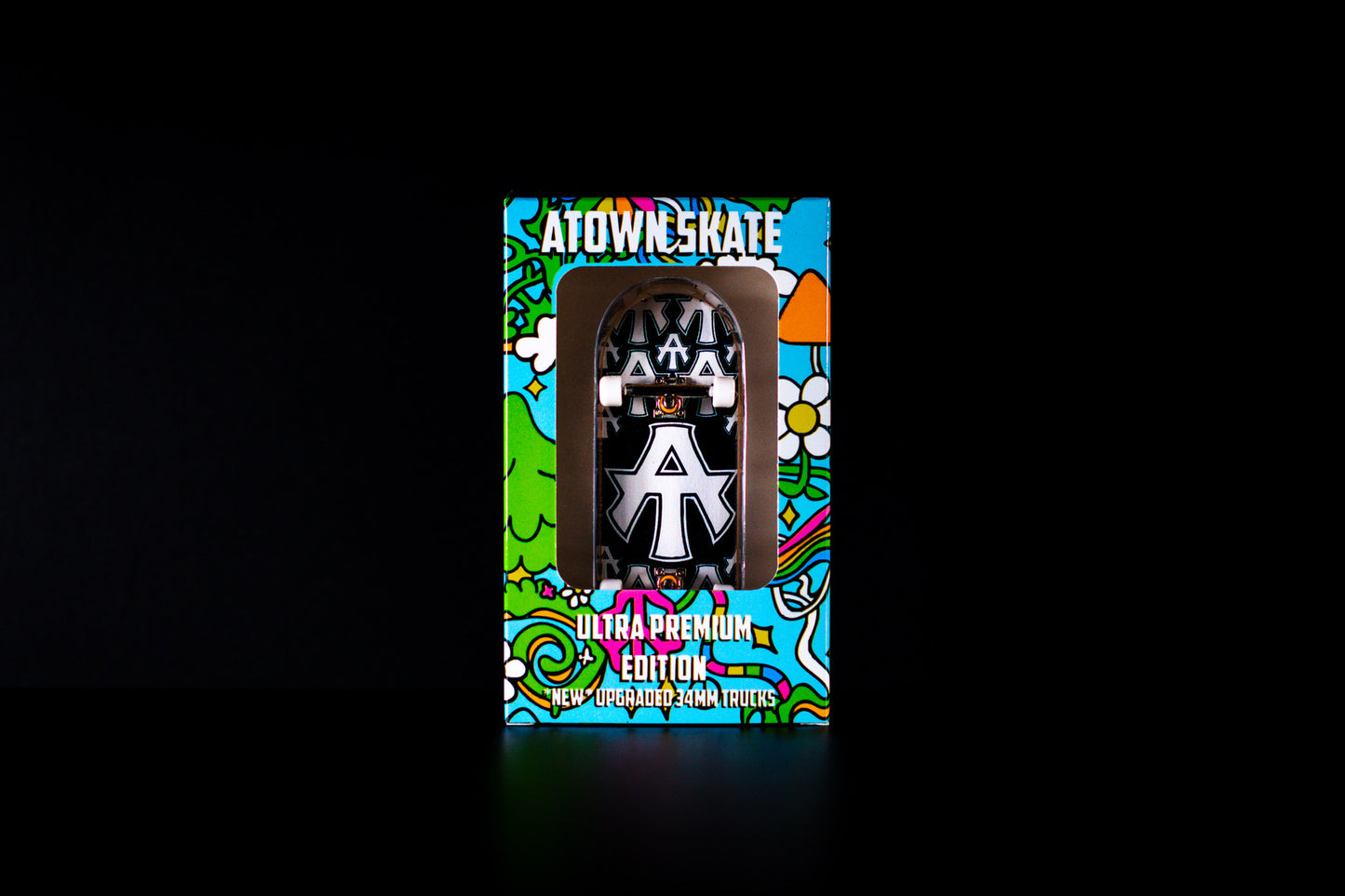 Atown Skate Ultra Premium 34mm Fingerboard - Atown Logo - DECK ONLY
