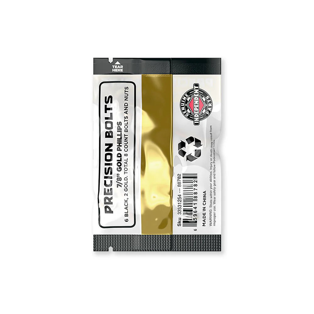 Independent Genuine Parts 7/8in Black/ Gold Hardware