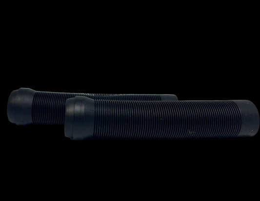 SCT USA Handle Bar Grips with SCT USA High Rebound Rubber Bar Ends Scooters/BMX/Jetski 140mm Black