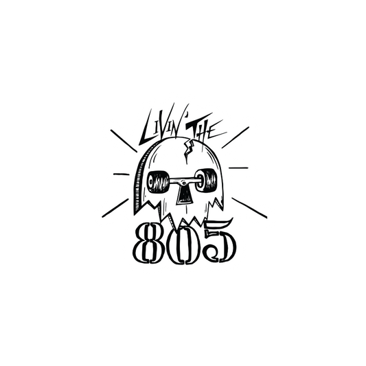 Living the 805 Bubble-free stickers