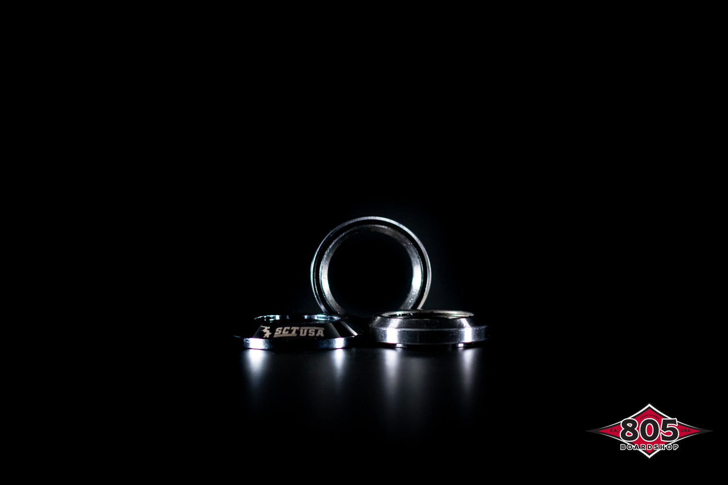 SCT USA Headset Bearing With Dust Cover Chrome