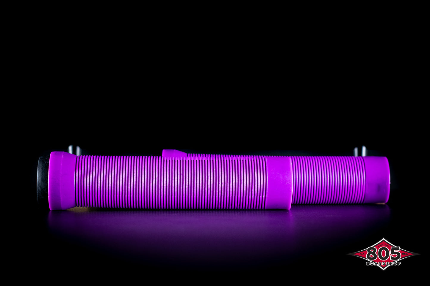 SCT USA Handle Bar Grips with SCT USA High Rebound Rubber Bar Ends Scooters/BMX/Jetski 140mm Purple