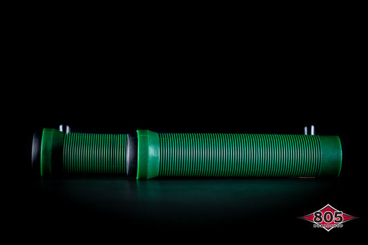 SCT USA Handle Bar Grips with SCT USA High Rebound Rubber Bar Ends Scooters/BMX/Jetski Forest Green