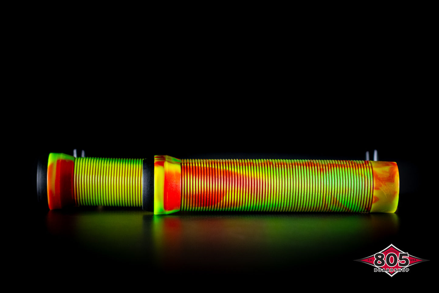 SCT USA Handle Bar Grips with SCT USA High Rebound Rubber Bar Ends Scooters/BMX/Jetski Zombie Blend