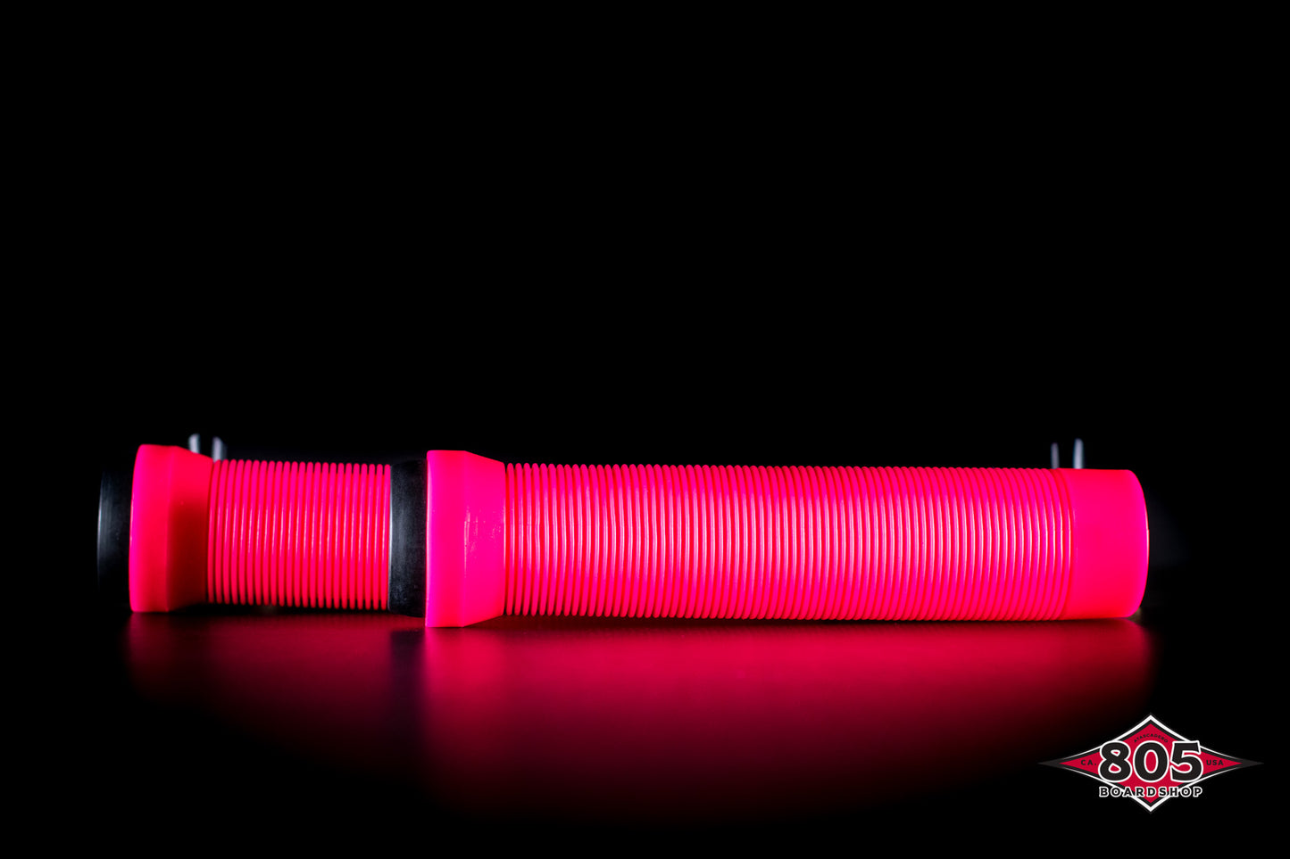 SCT USA Handle Bar Grips with SCT USA High Rebound Rubber Bar Ends Scooters/BMX/Jetski 140mm Pink