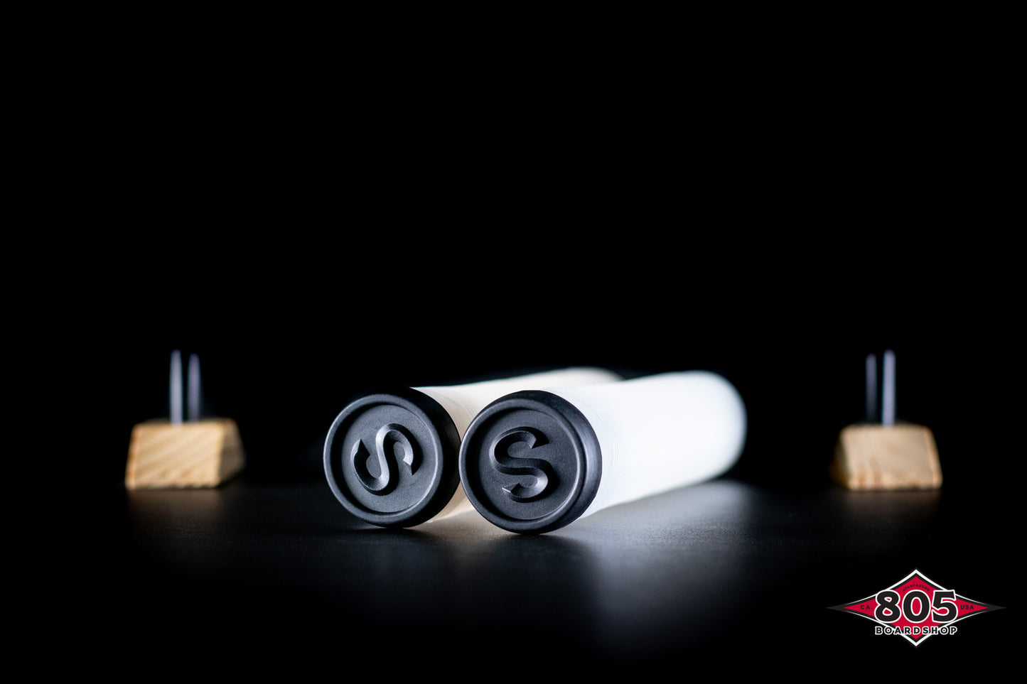 SCT USA Twisted Scooter Bar Grips High Rebound Rubber Bar Ends -Soft 160 mm Long Clear