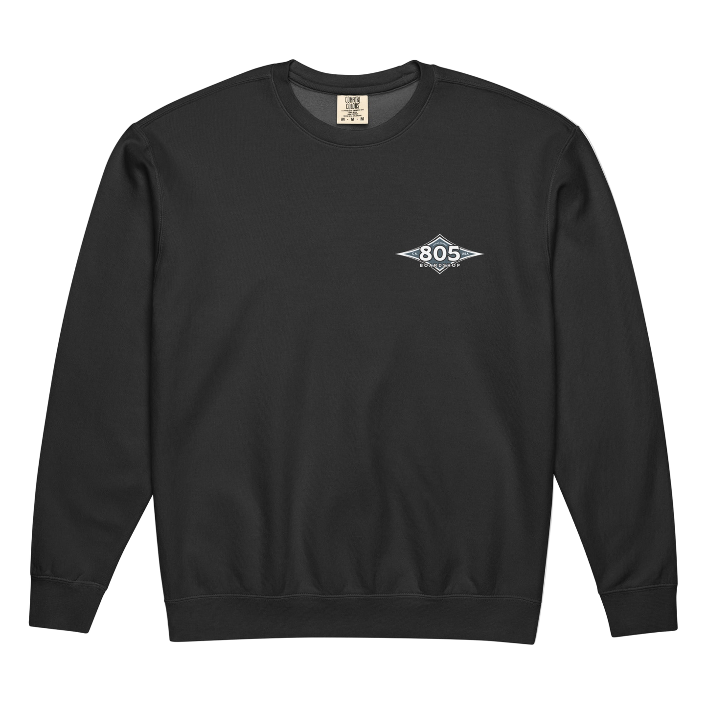 Unisex garment-dyed fleece crewneck sweatshirt